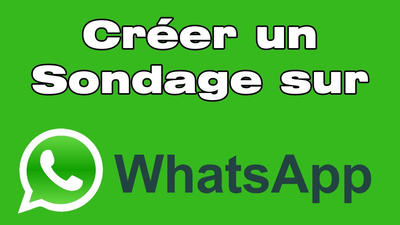 Comment faire un sondage whatsapp facilement et rapidement 1 comment faire un sondage whatsapp